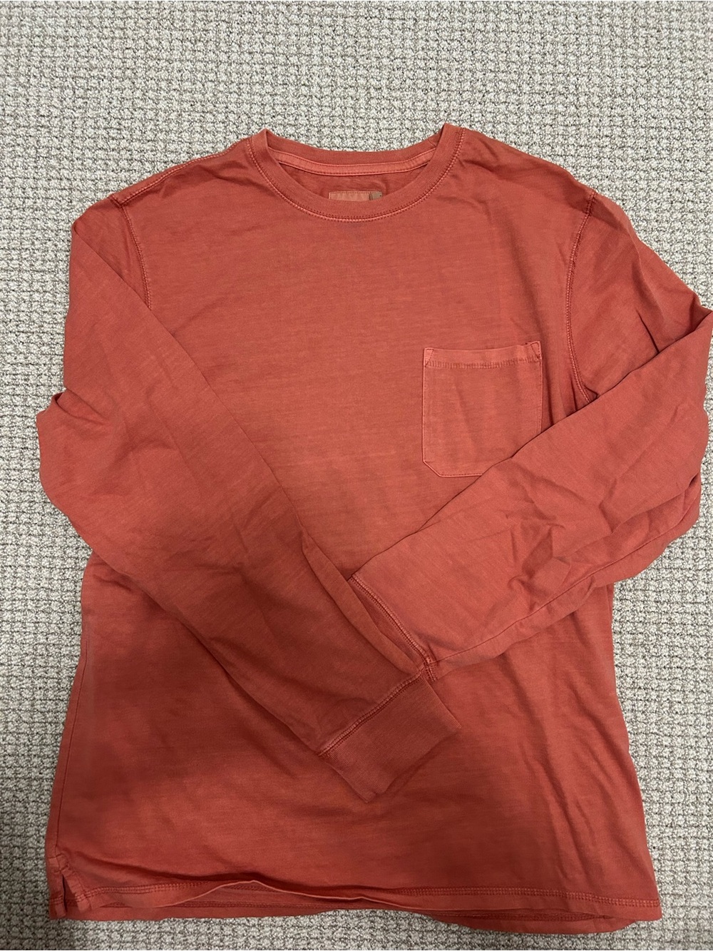 Old Navy Men's Long-Sleeve Pocket Tee in Rust
